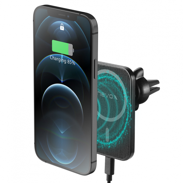 Wireless Fast CAR Charger - 15Watt - kompatibel mit MagSafe, schwarz