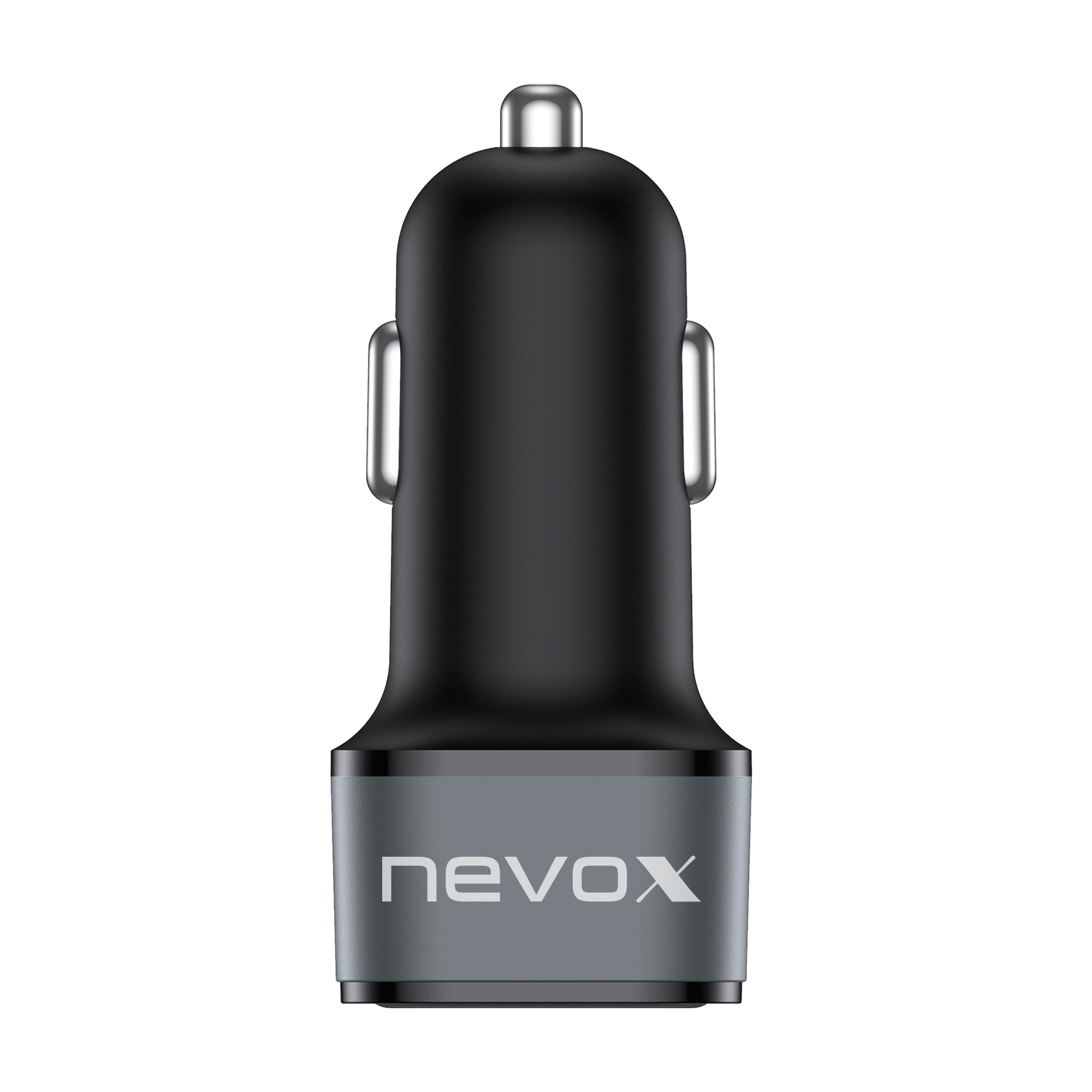 Networx magnetisches Qi-Kfz-Ladegerät, USB-C zu USB-A, schwarz