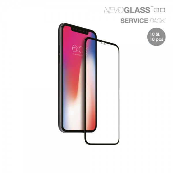 10x NEVOGLASS 3D - iPhone 14 / iPhone 13 Pro / iPhone 13 6.1" curved glass SERVICE PACK