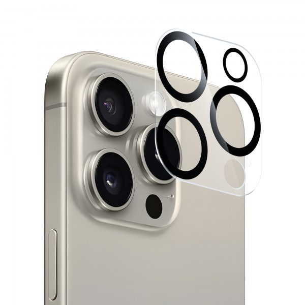 NEVOGLASS 3D Kameraschutzglas - iPhone 15 Pro / 15 Pro Max curved glass